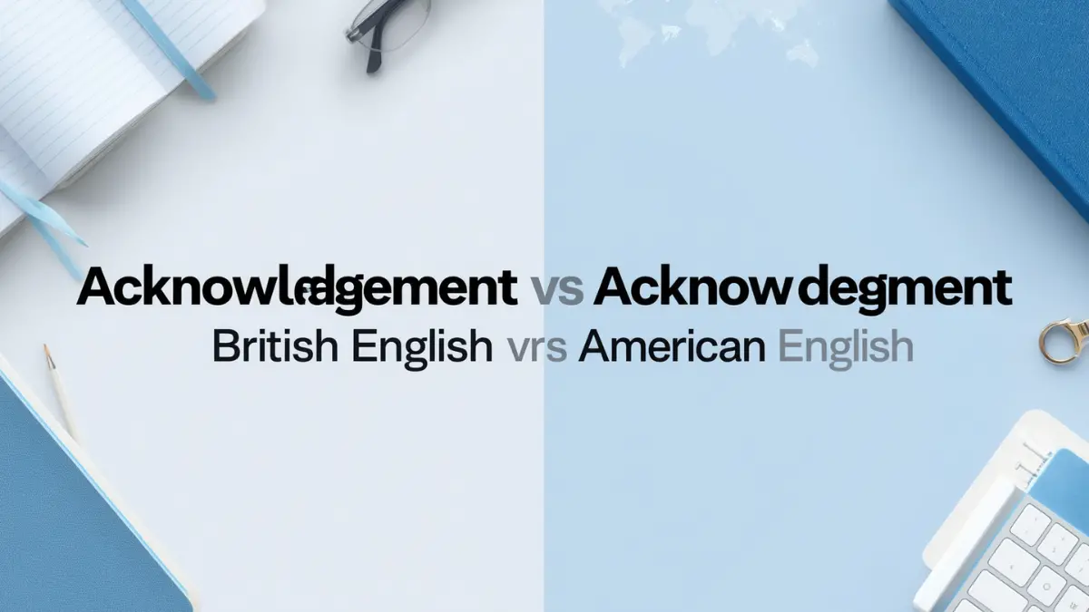 Acknowledgement or Acknowledgment