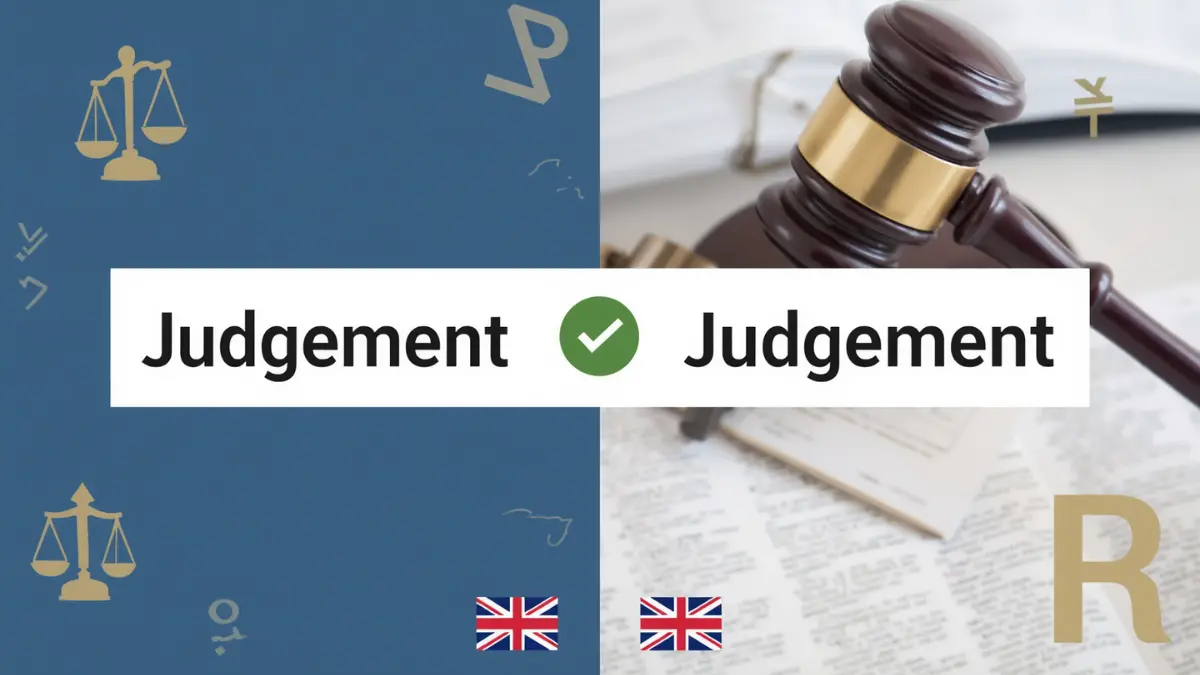 Judgement or Judgment