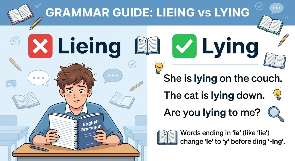 Lying or Lieing