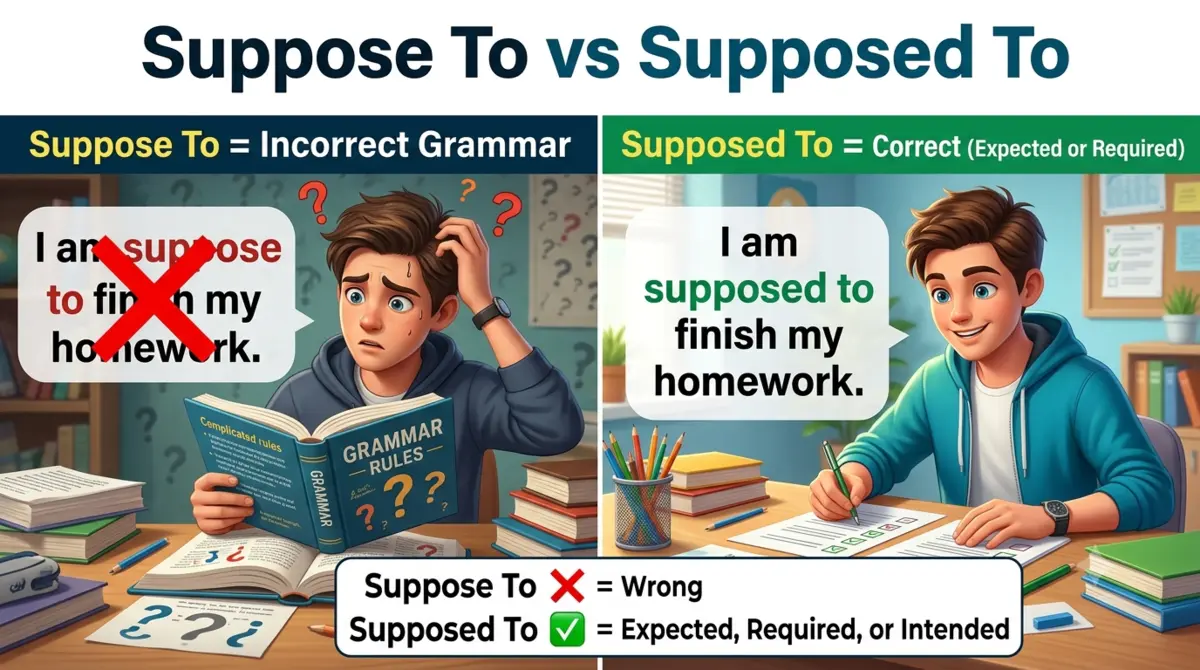 Suppose To or Supposed To
