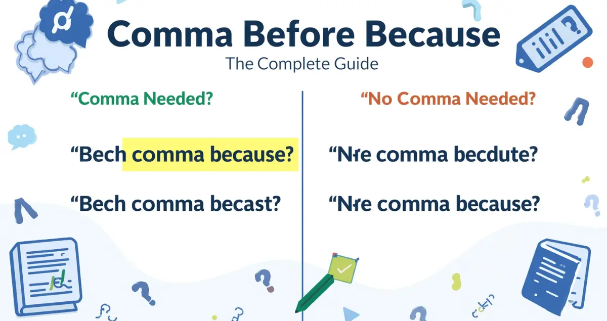 Comma Before Because