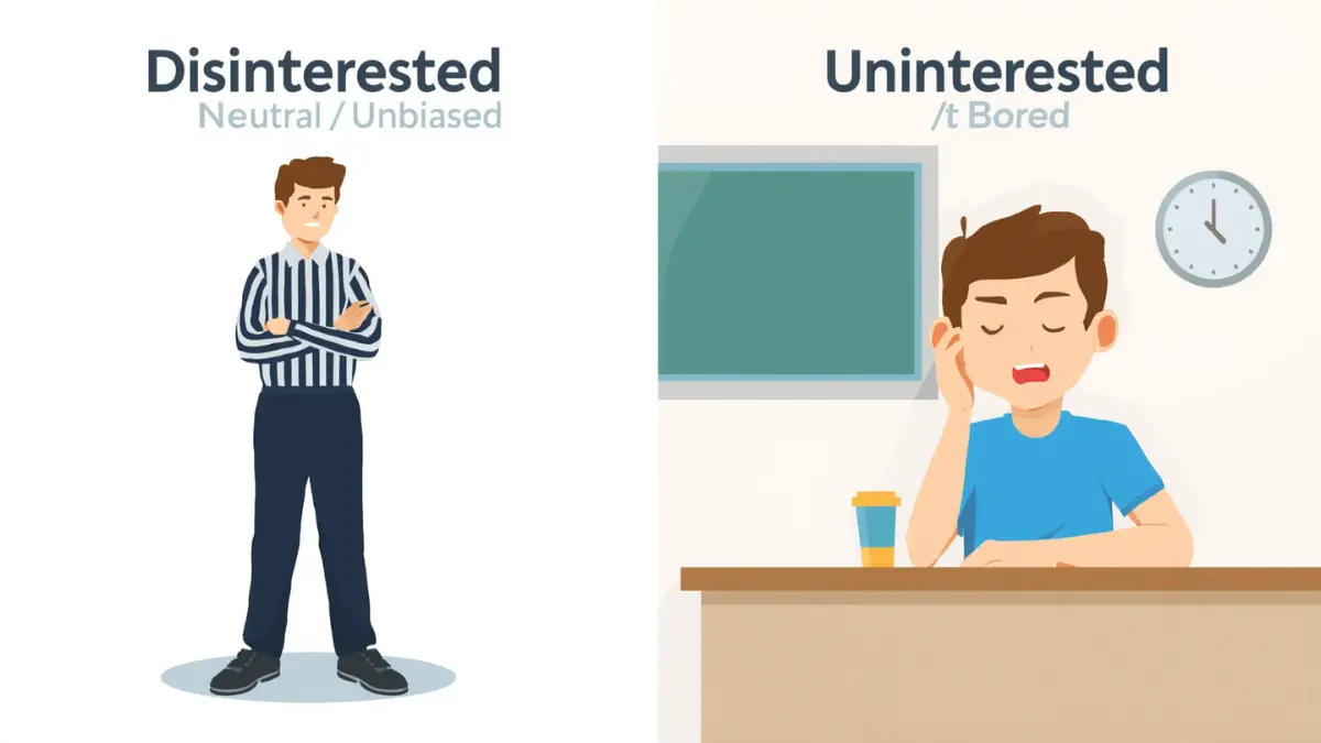 Disinterested or Uninterested
