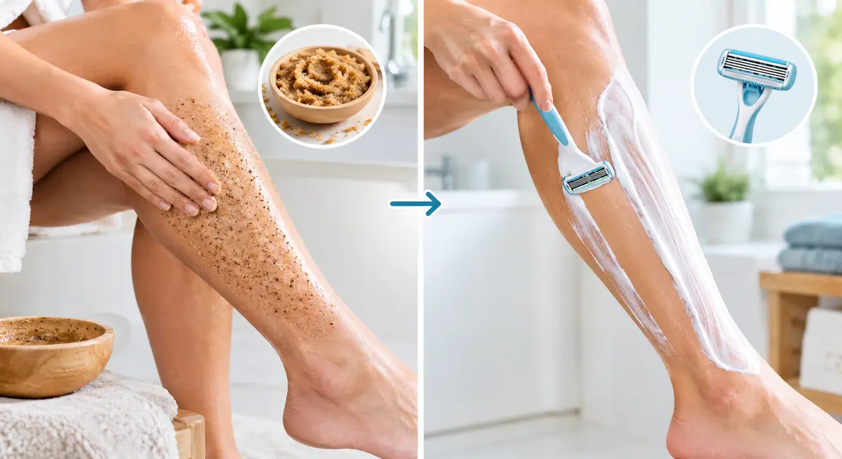 Exfoliate Before Shaving or After